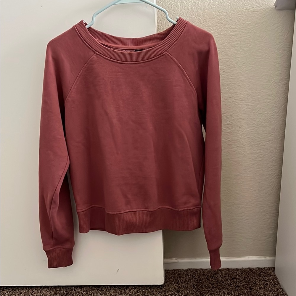 90 Degree By Reflex Pink Crew Neck Sweater
